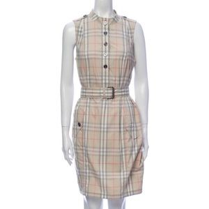 Burberry Brit Smoke Nova Check Mini Dress 10 Medium